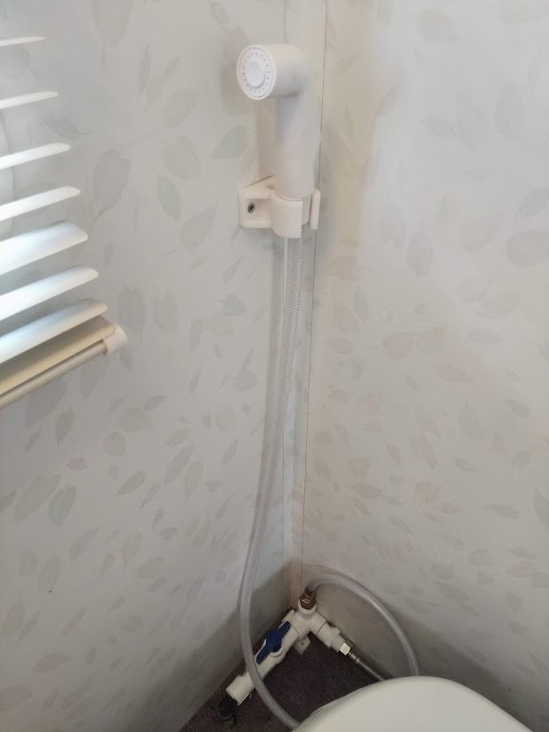 RV Toilet Clean Out Hose Holder
