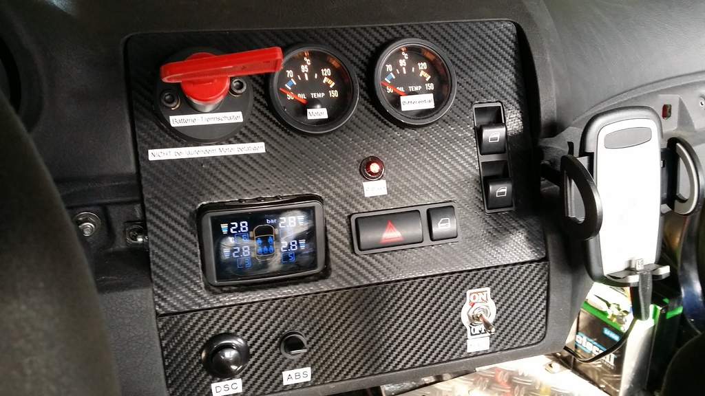 BMW E46 Motorsport Tracktool Gauge Panel and Air Vent
