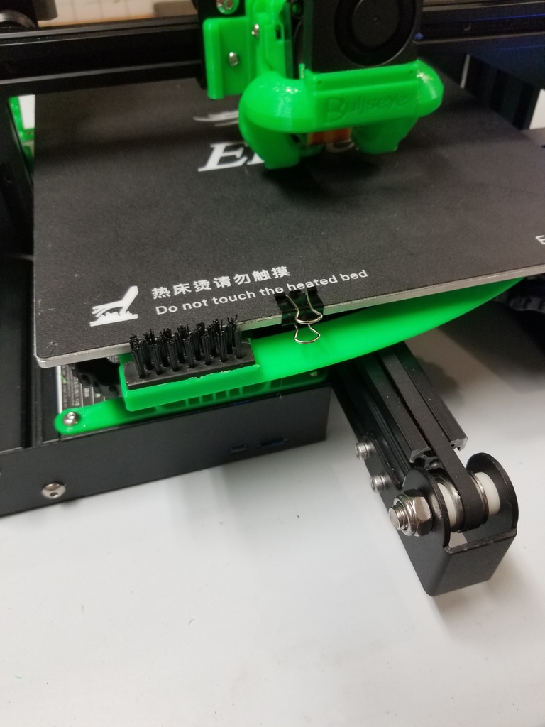Ender 3 Nozzle cleaning brush mount