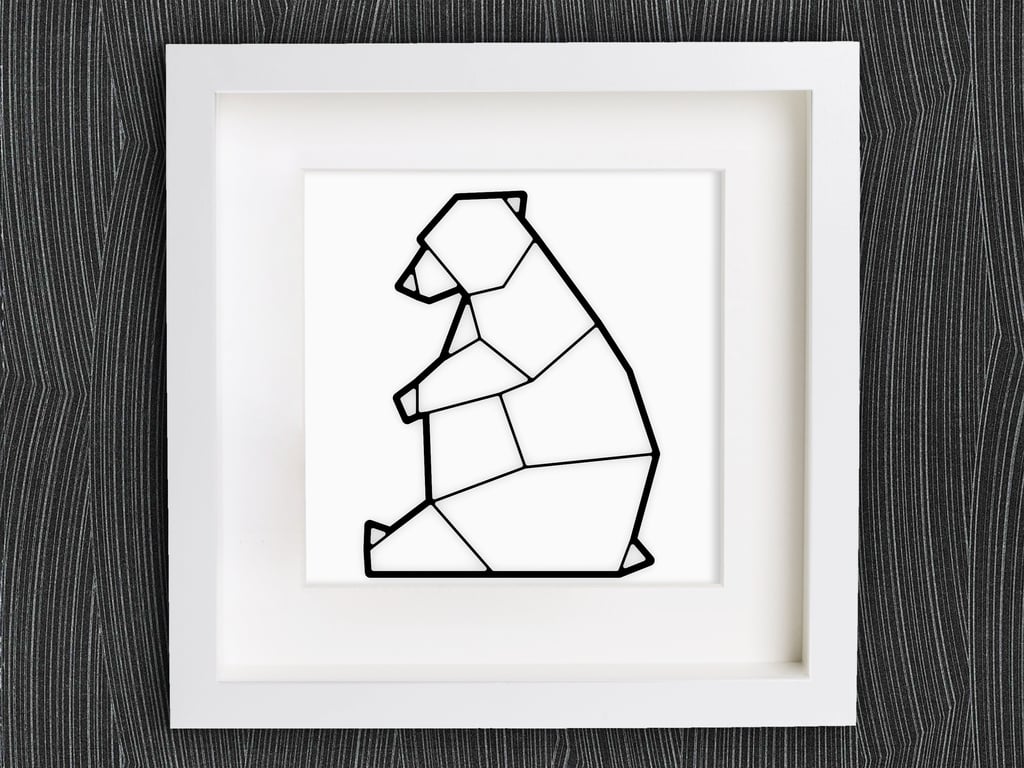Customizable Origami Polar Bear / Ice Bear