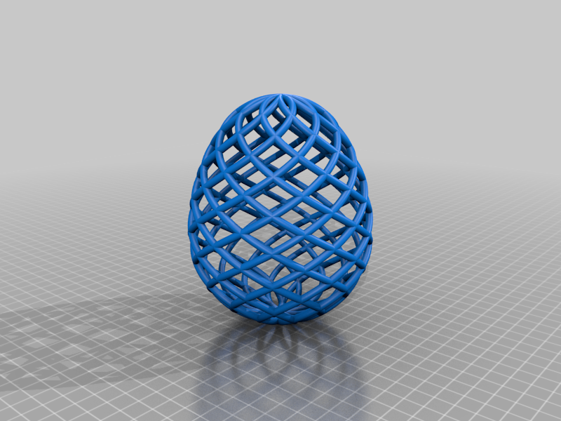 Customizable Wireframe Egg
