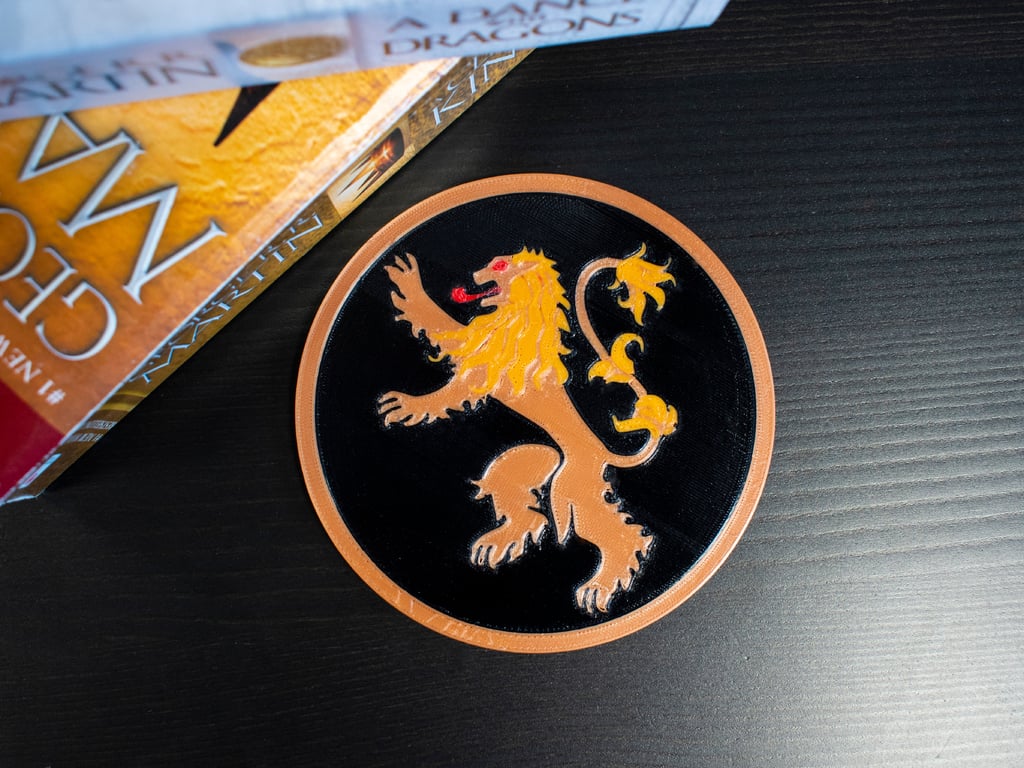 Multi-Color Game of Thrones Coaster - House Lannister