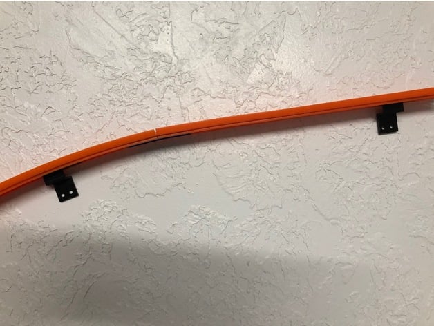 Hot Wheels Track Wall Mount By Dvrtech Thingiverse