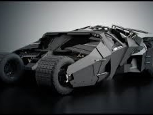 This is the batman tumbler but this one is fully 3d printable if you use  alot of supports and cleanup time. by Sammyboyb - Thingiverse