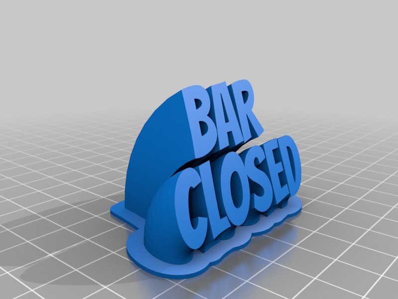 Bar Closed Sign