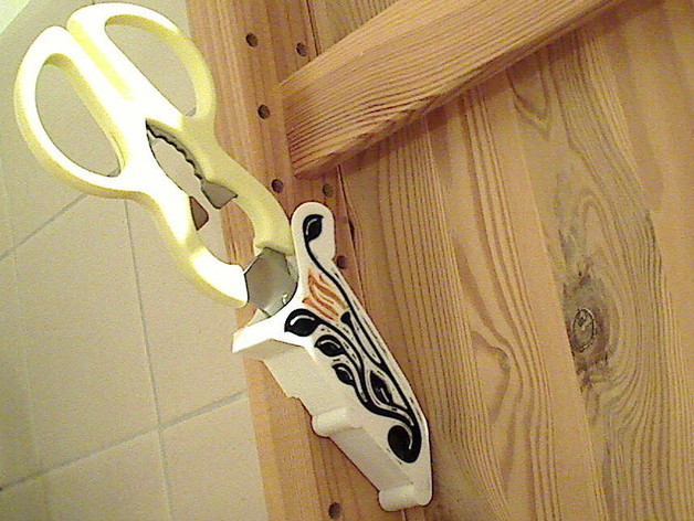 scissors holder for ikea ivar shelves