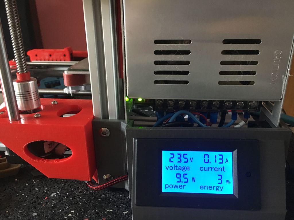 Anet AM8 power supply cover with LCD Powerscreen and Switch