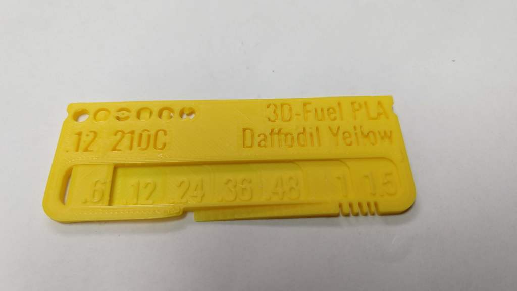 3D-Fuel PLA Daffodil Yellow (Alien3D July 2019 Box) Swatch