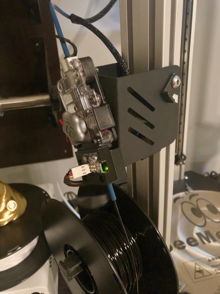 Duet Laser Filament Detector Artemis EZRstruder Mount w/ Round Edges