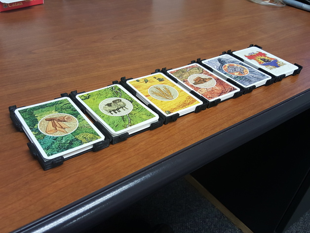 Catan Card Trayholder Snapable Stackable