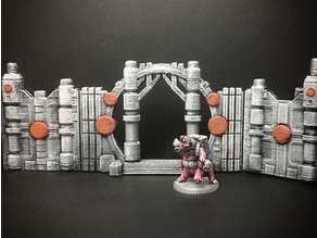 Z.O.D. Sci-Fantasy Walls (28mm/Heroic scale) 3D model