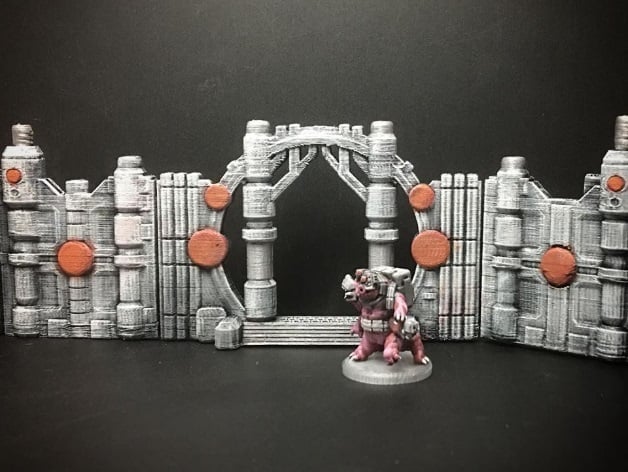 Image of Z.O.D. Sci-Fantasy Walls (28mm/Heroic scale)