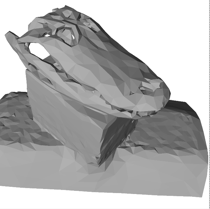 Low-poly Alligator skull