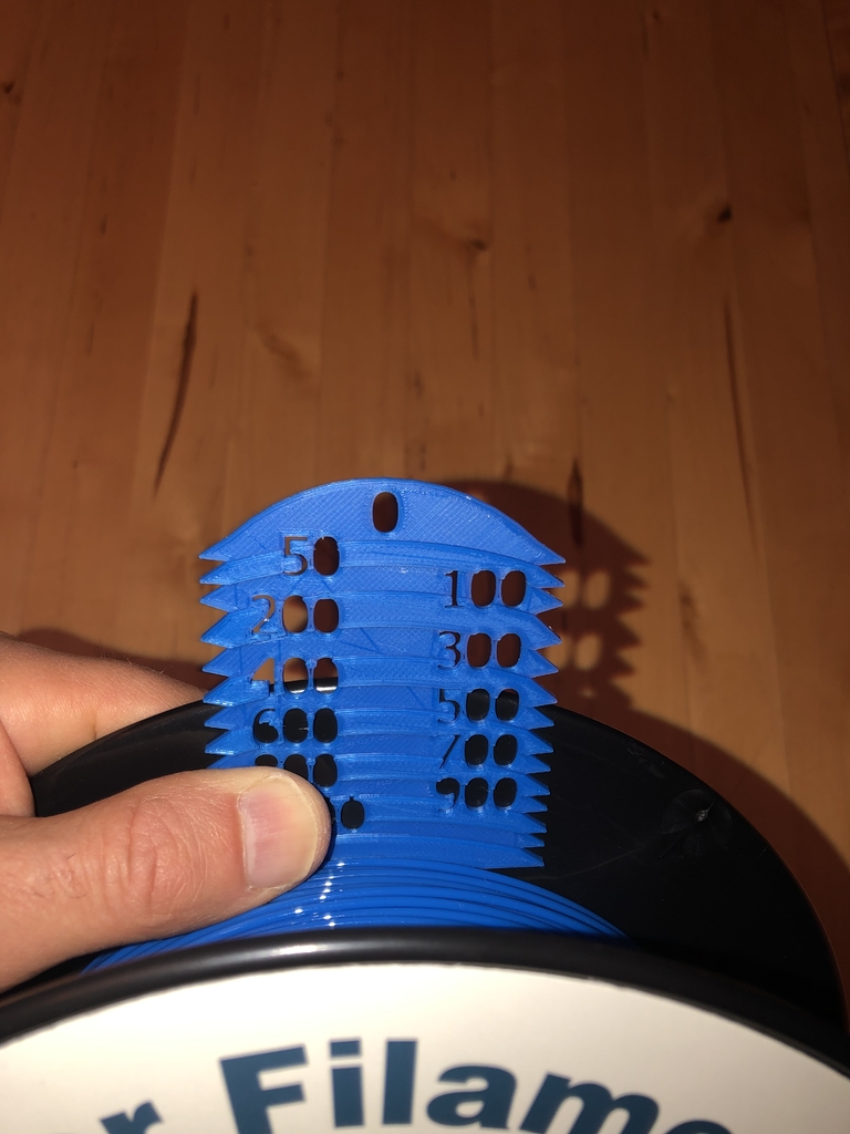 How much filament is left - dip stick