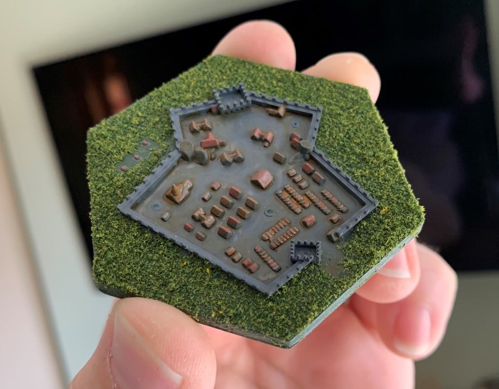 Wargaming Hex Tiles / Mighty Empires - Buildings Tile Set