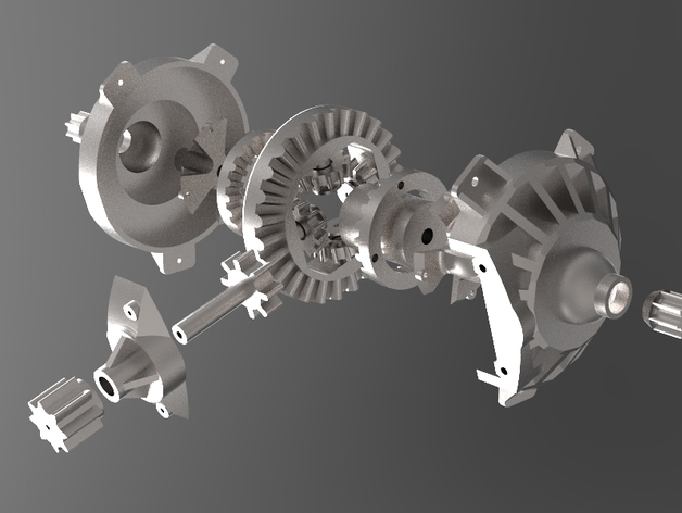 Differential (3D Printable, Working)