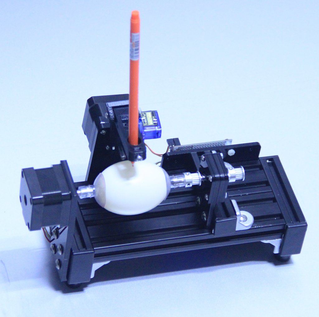 egg bot drawing machine Sphere drawing machine open source hardware+software project
