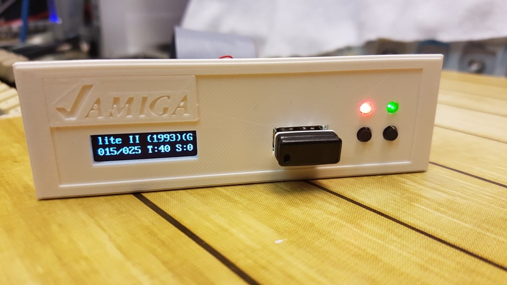 Amiga 2000 Gotek USB bracket - FlashFloppy OLED