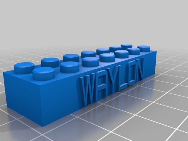 WAYLON Lego Block Necklace/Keychain