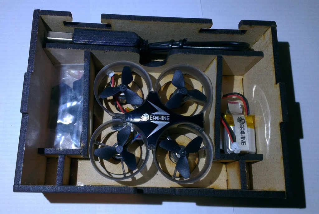 E012 Eachine drone storage box - LASER cut