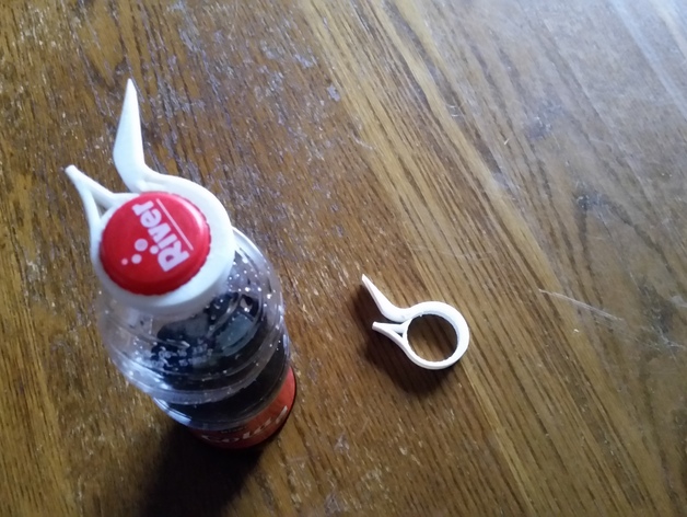 Screw cap bottle opener