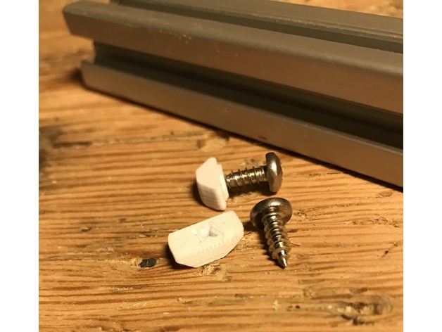 2020 extrusion slot screw anchor plug (t-nut alternative fastener)
