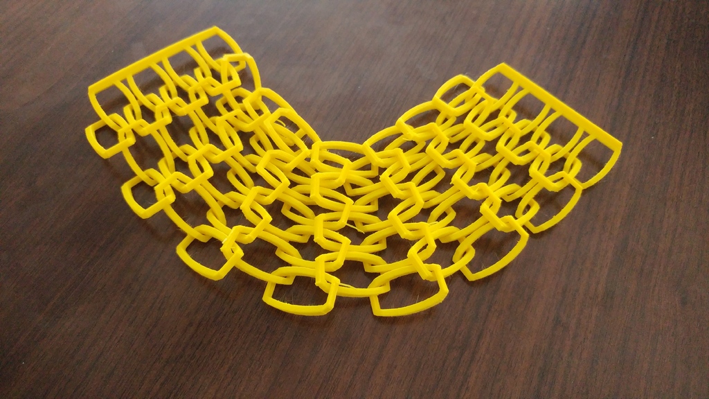 Print in Place Chain Mail Made in TInkercad!
