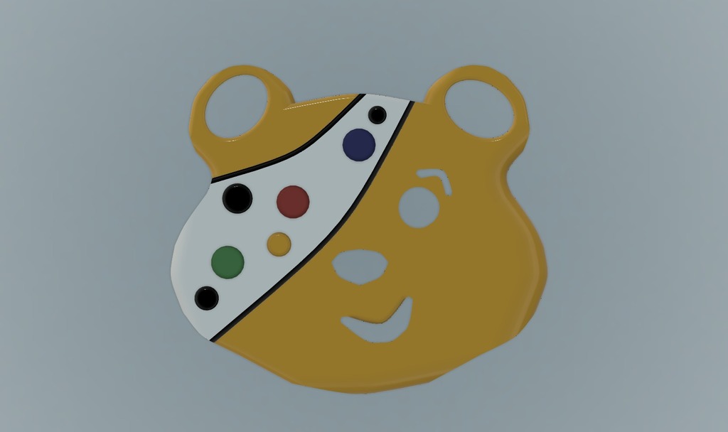PUDSEY BEAR FACE MASK or WEARABLE THING