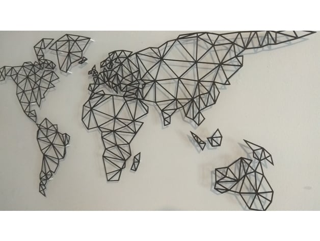 World Map Triangular