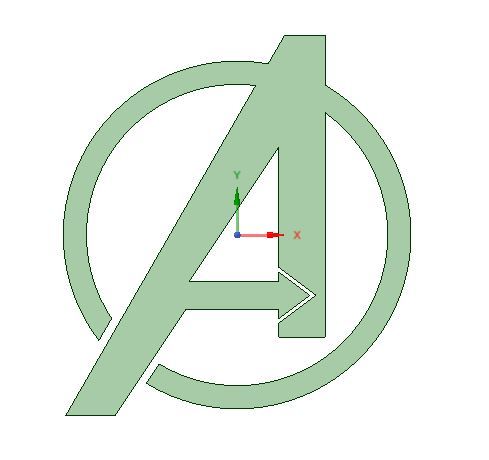 Avengers logo/cookie cutter