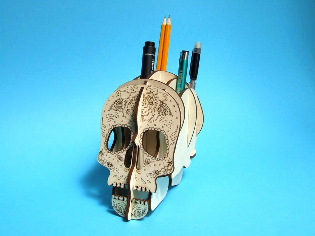 Skull 3D pens holder