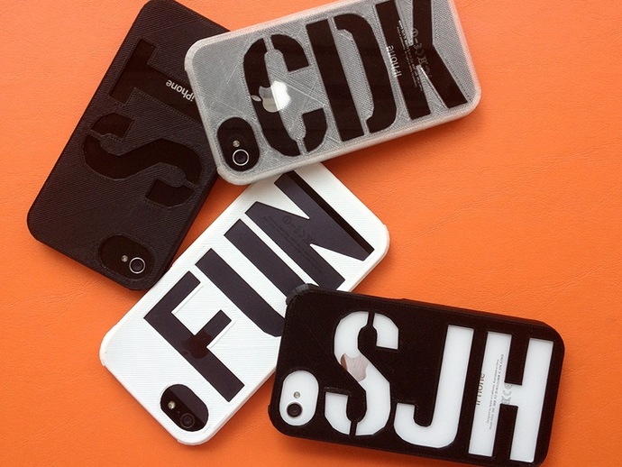 Monogrammed iPhone 4, 4S, 5, 5S, and 6 Case