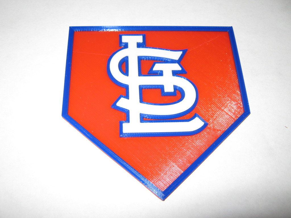 ST Louis Cardinals home plate logo