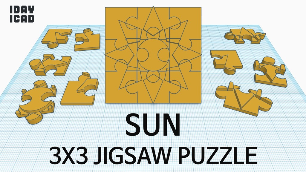 [1DAY_1CAD] 3X3 JIGSAW PUZZLE SUN 