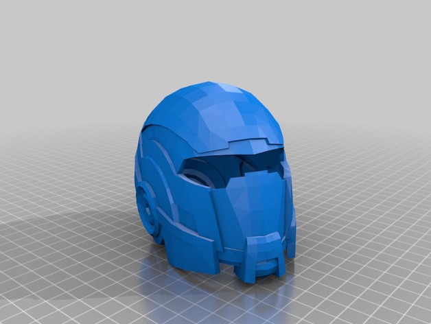 Mass Effect N7 Helmet Remeshed Printable