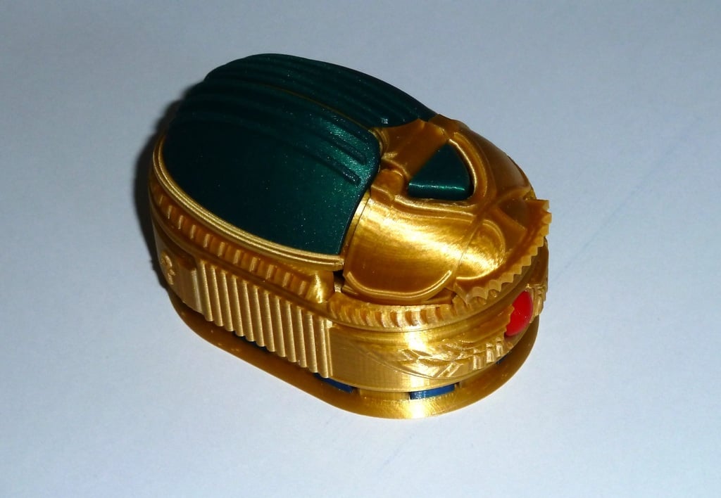 Scarab Beetle Box (with secret lock) Remix with magnets and customized "Catch_drawer" and "catch_lid"