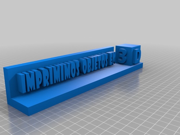 Cartel imprimimos objetos 3D