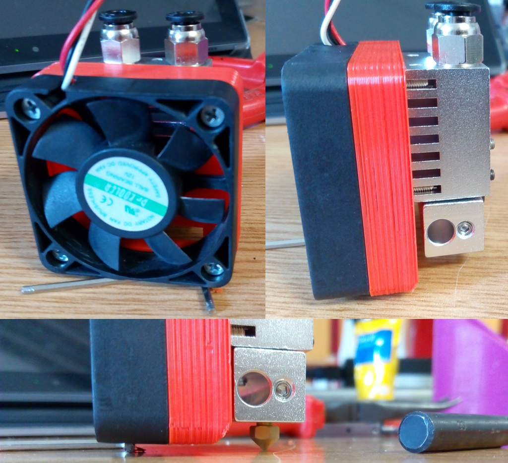 50 to 30mm fan adapter for Chimera/Cyclops dual color extruder