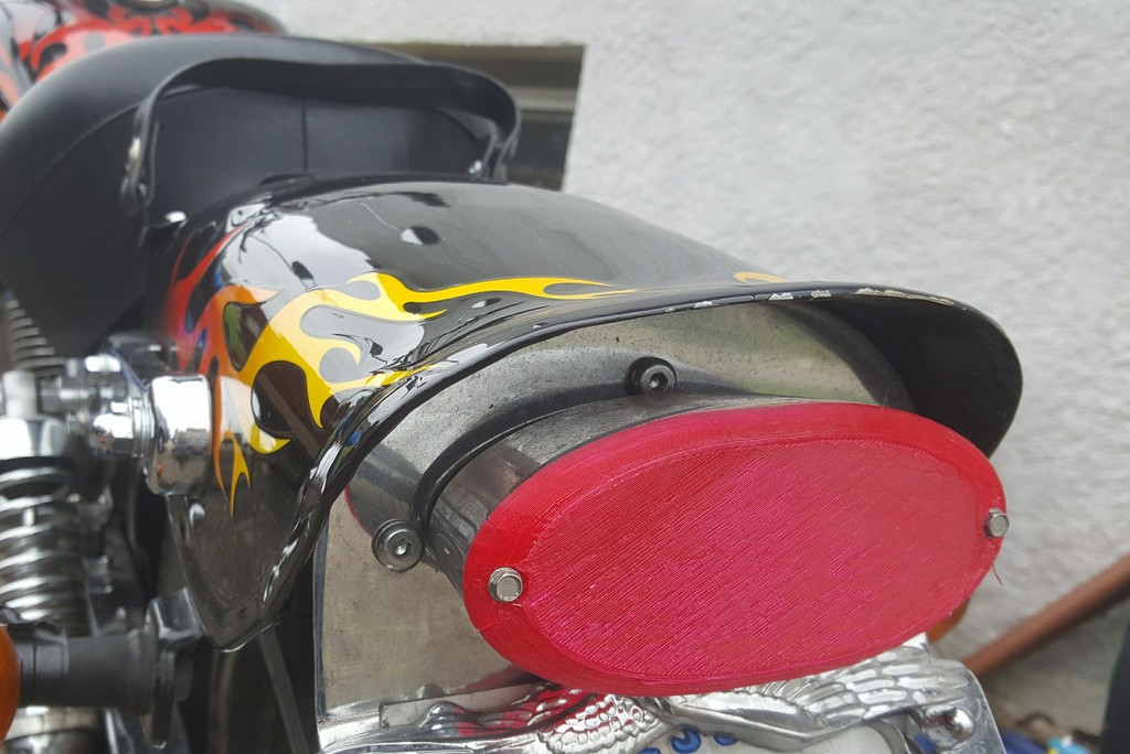 Motorcycle Tail-Light "cover" (for "reference" use only)