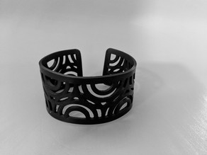 Thermoform cuff bracelet 3D model
