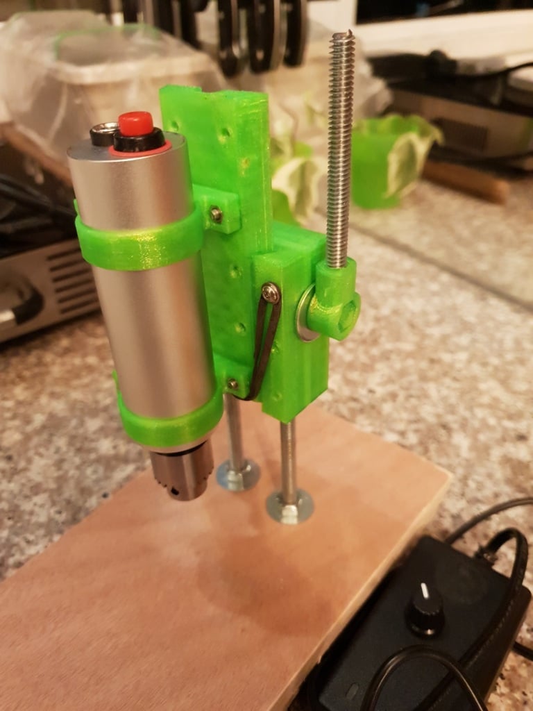 Mini Drill Press for PCB Drill - 30mm brackets & shaft