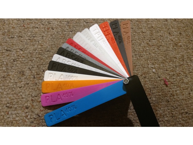 3D Printing Sample Swatches