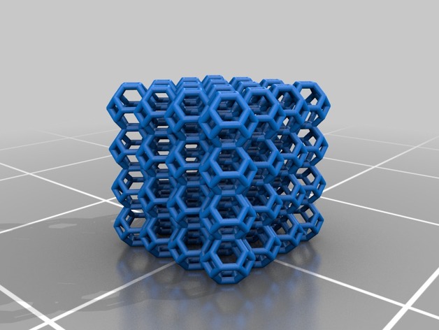 Truncated Dodecahedron 4 X 4 X 4 - fixed stl