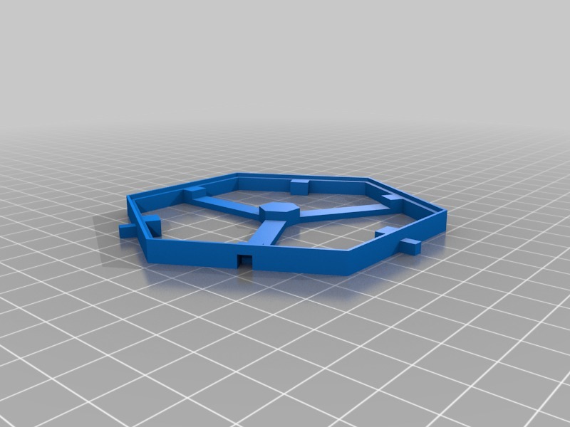 Modular Catan Hex Tile Holder with Sea/Port Tiles