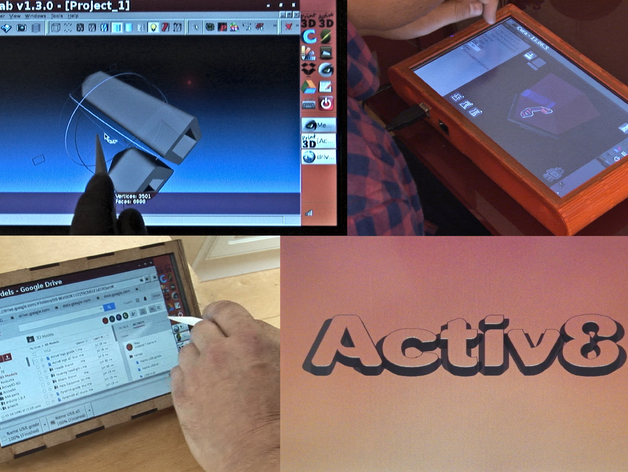 Activ8 a standalone touchscreen device that can be attached to and operate practically any 3D printer.