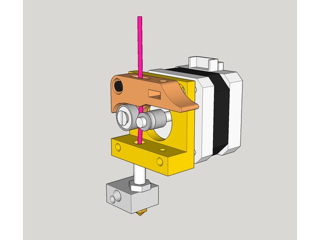 MK8 direct drive extruder 7mm pulley adapter by dasaki - Thingiverse