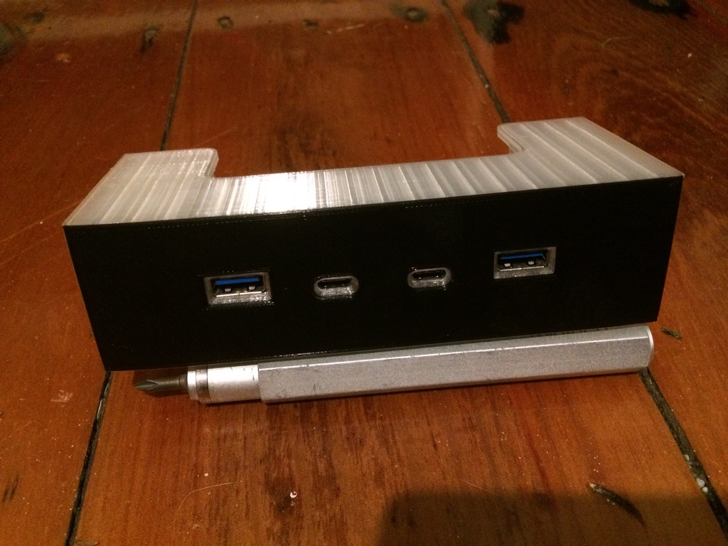 PC USB-C 5.25" Drive Bay Front Panel
