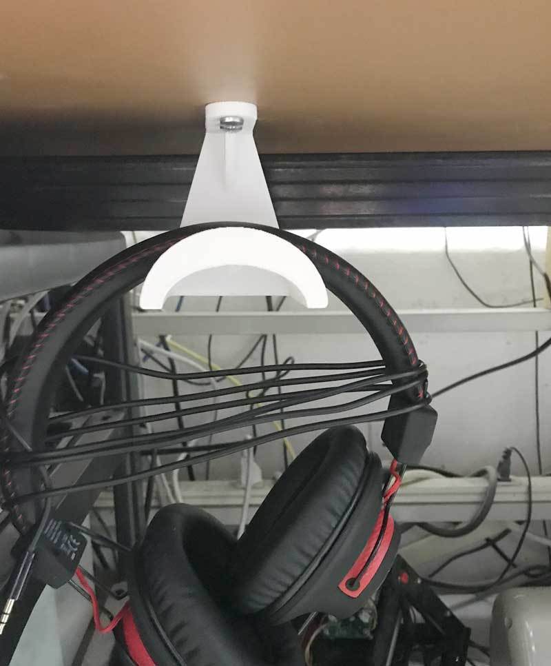 Under Desk Headphone hanger