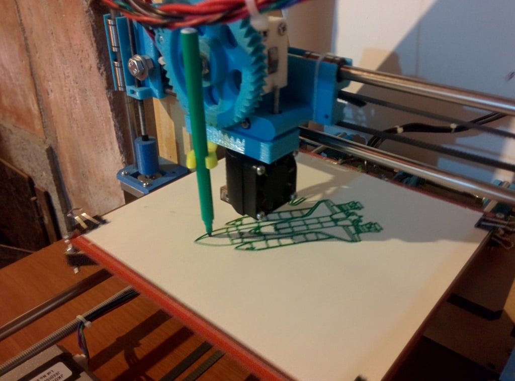 Plotter adapter for 3D printer