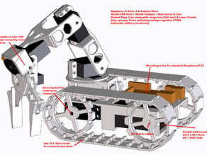 Autonomous-Webserved-Tanktrack-Robot